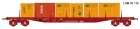 30119 LS Models Container flat car type Sgss60-6 with 6 small containers "CNC" and "ROUCH"